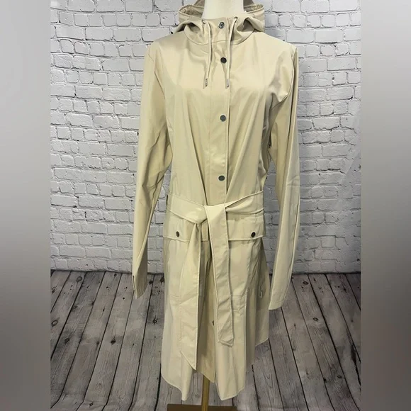 NWT Rains Curve Hooded Jacket -XL - Picture 6 of 14